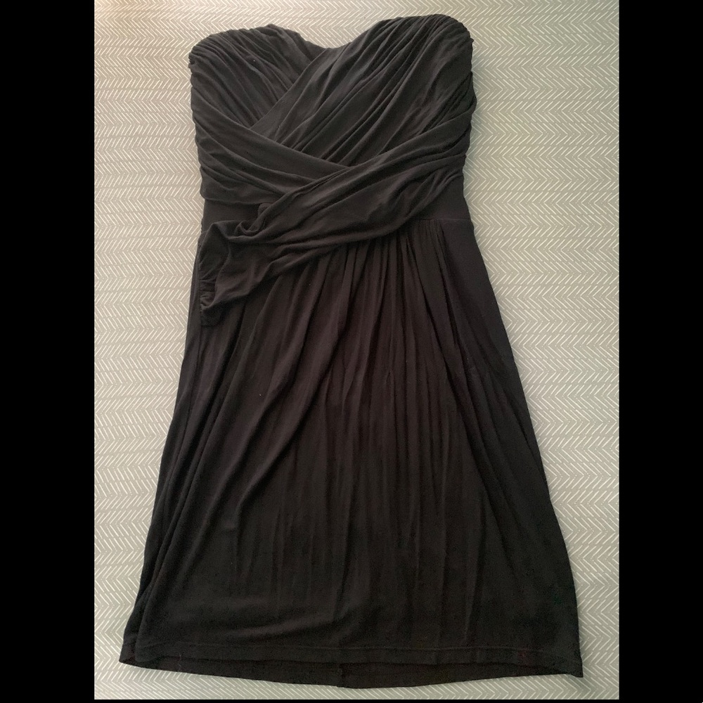 Express Black Strapless Dress